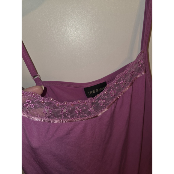 Lane Bryant Cami Y2k Sequin Spaghetti Strap Pink Size 14/16 - Picture 6 of 11